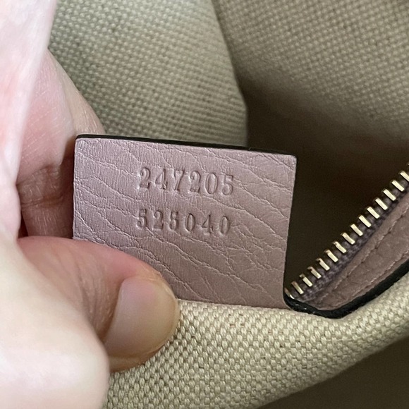 ❌SOLD❌Gucci Boston GG Supreme Canvas Lt Pink Nude Bag 2 - Picture 9 of 13